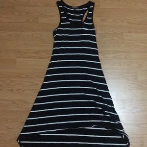 Black and White Stripped Tank Dress
